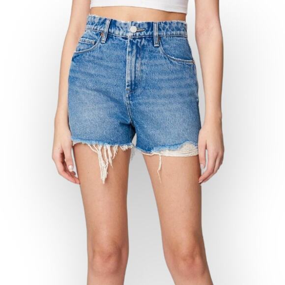 NWT Blank NYC Reeve High Rise Jean Short SIZE 31 Cruise Control Blue Denim NEW - Picture 1 of 11